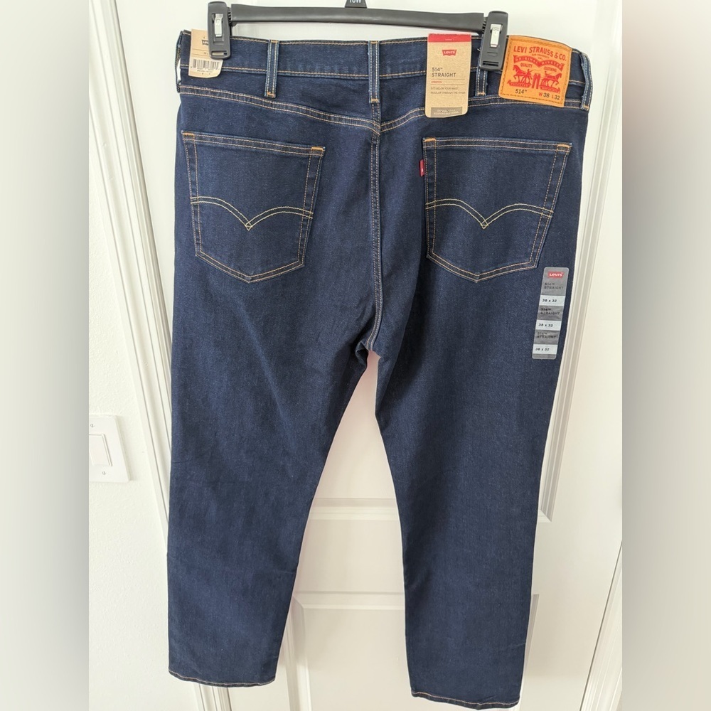 Levi’s 514 Men's Straight Jeans Stretch Size 38 x 32 - Picture 5 of 12